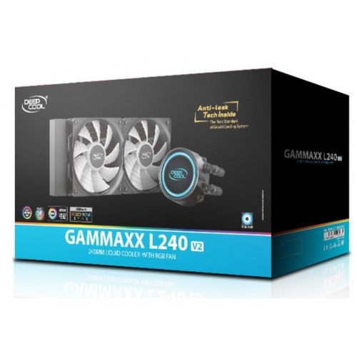 DeepCool GAMMAXX L240 V2 RGB vodeno hladjenje, Fans 500~1800rpm, LGA20xx/LGA1366/LGA115x/ AMD AM4/FM slika 4