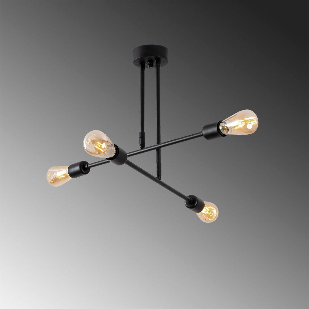 Luster Crni Avangardni 'Flower - 161 - AV' slika 5