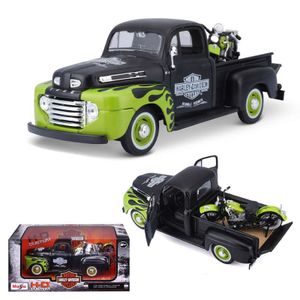 Maisto auto 1:24 1948 Ford F-1 Pickup + 1:24 1948 FL Panhead 32171