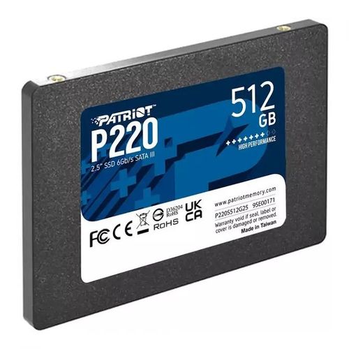 Patriot SSD P220 R550/W490, 512GB, 7mm, 2.5" P220S512G25 slika 1