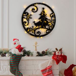 XMASBLACK - 027 Black Decorative Metal Wall Accessory