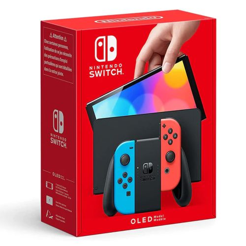 Nintendo Switch Console (OLED Model) Neon Red and Blue slika 2