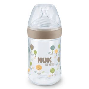 NUK Flašica For Nature sa indikatorom temperature 260ml 6-18mj, Bež