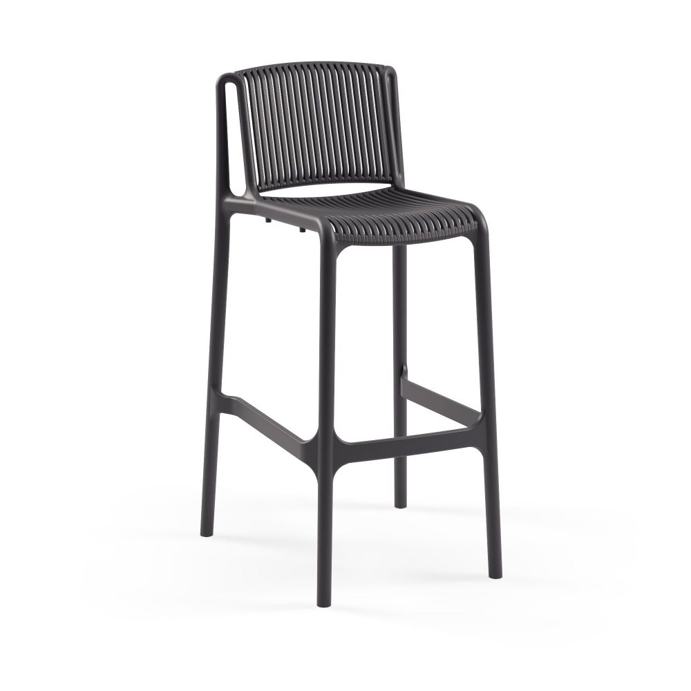 Set Barskih Stolica (4 Komada) Nes Bar - Boja: Antracit slika 1
