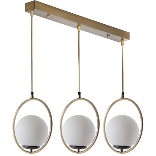 Ring 3 Lü Sıralı Beyaz Camlı Eskitme Sarkıt White
Copper Chandelier slika 2