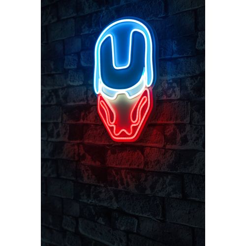 Wallity Ukrasna plastična LED rasvjeta, Iron Man - Multicolor slika 1