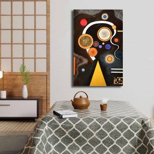 4570KANDINSKY014 Multicolor Decorative Canvas Painting