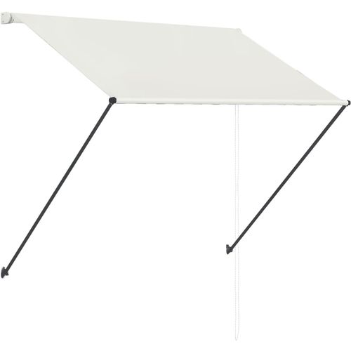 Tenda na uvlačenje s LED svjetlima 200 x 150 cm krem slika 30