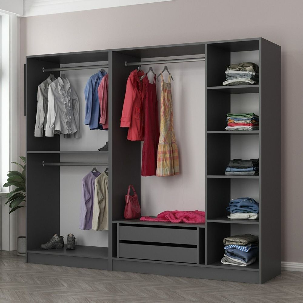 Kale - 6652 Anthracite Crna Garderober slika 4