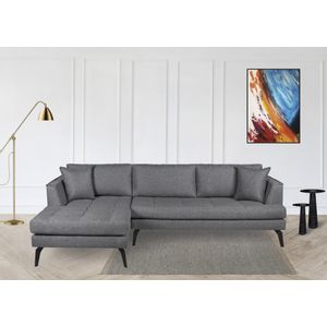 Bobo Left - Grey Grey Corner Sofa