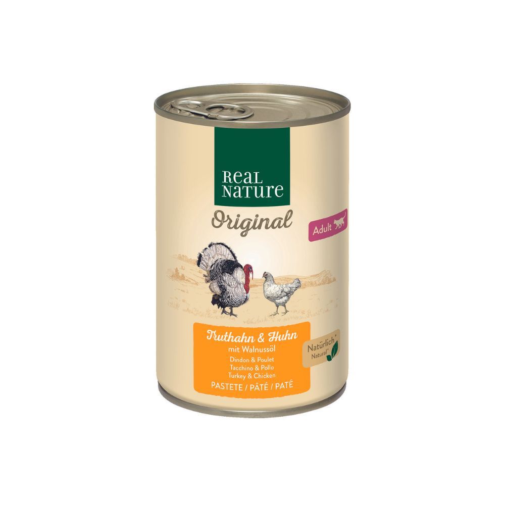 Real Nature Cat Adult puretina i piletina 400 g slika 1