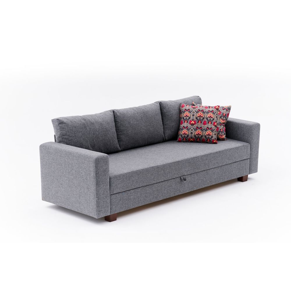 Aly - Siva Troosjedna Sofa na Razvlačenje slika 7