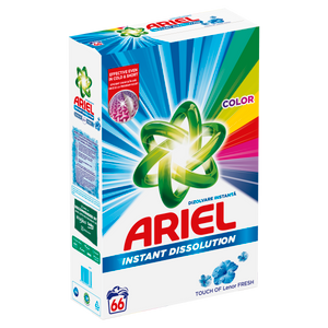 Ariel deterdžent za pranje veša u kutiji Touch of Lenor Color 66 pranja