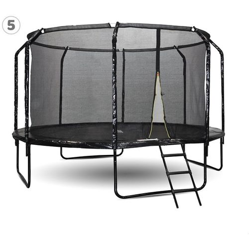 Vrtni trampolin SkyFlyer crni – 426 cm slika 5