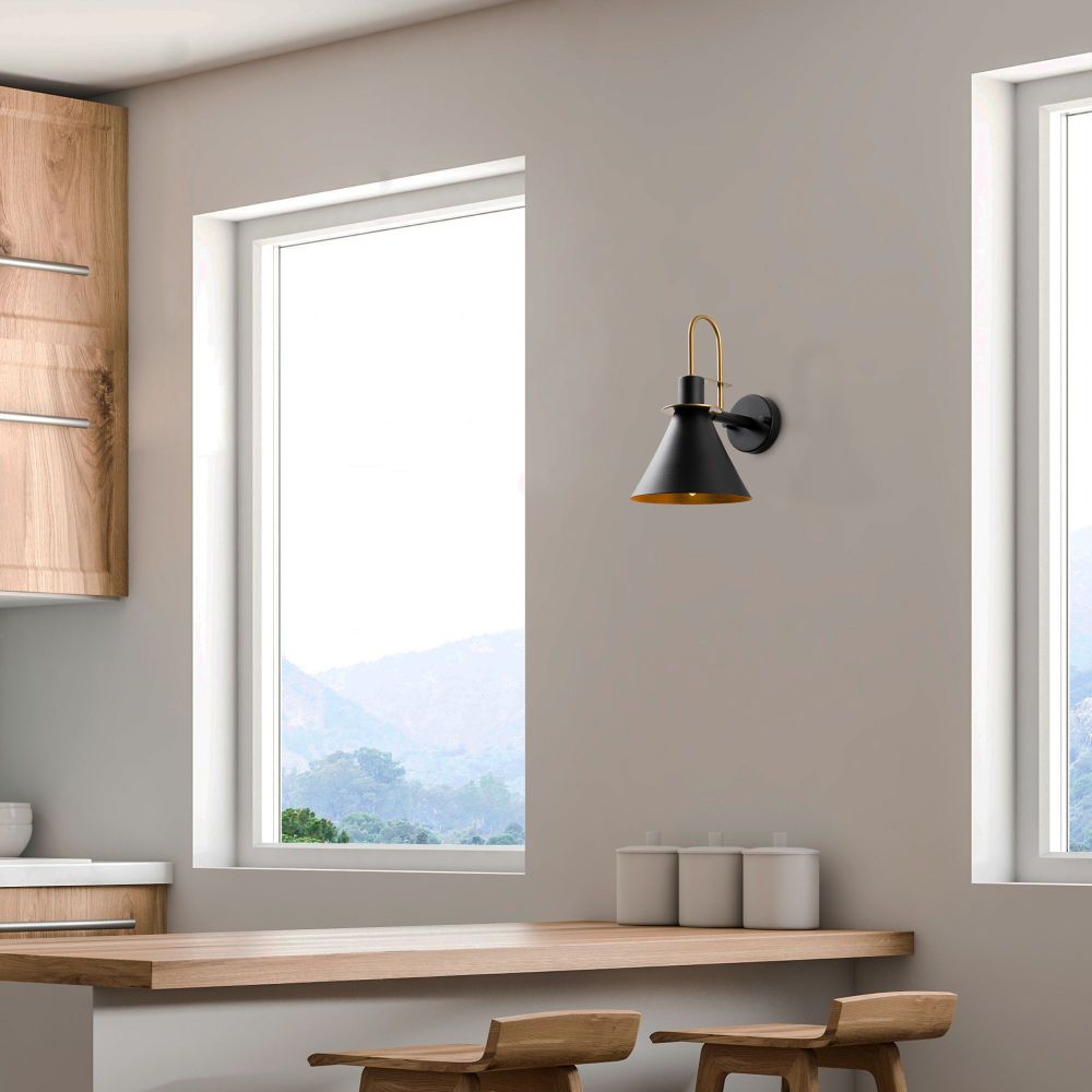 Zidna Lampa Arco - 15040, boje: Crna slika 2