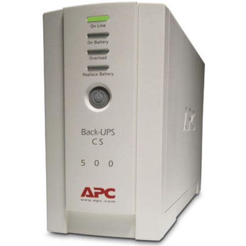 APC BK500EI APC Back-UPS 500VA, Standby, Tower, 500VA/300W, 230V, 4x IEC C13 (3x Full + 1x Surge), Battery 7Ah (RBC2), Line Protection RJ-45 phone/fax/modem/DSL slika 1