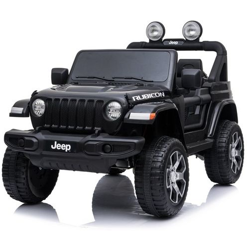 Licencirani Jeep Wrangler Rubicon crni - auto na akumulator slika 3