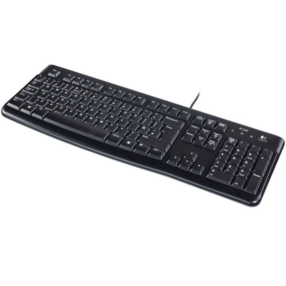 LOGITECH K120 Žičana Tastatura - Poslovna EMEA - Hrvatski raspored - CRNA slika 4