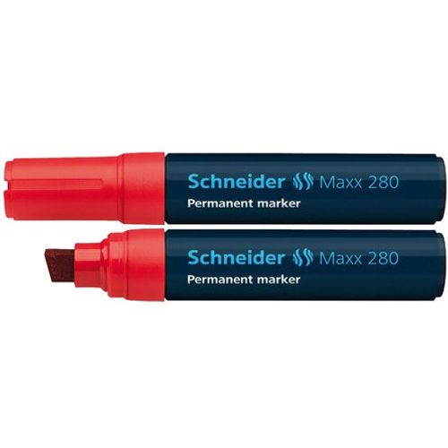 Flomaster Schneider, permanent marker, Maxx 280, 4-12 mm, crveni slika 2