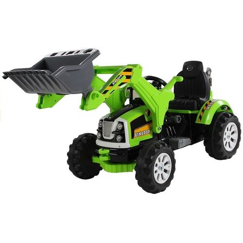 Traktor na akumulator s žlicom zeleni slika 2