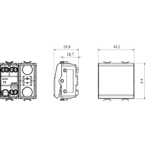 Gewiss GW10033 JEDNOSMeRNI PREKIDAČ 1P 250V AC - 16AX SVETLJIVI - SA ZAMJENJIVIM NEUTRALNIM SOČIVOM - 2 MODULA - SJAJNO BELO - CHORSMART slika 2