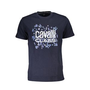 CAVALLI CLASS T-SHIRT SHORT SLEEVE MAN BLUE