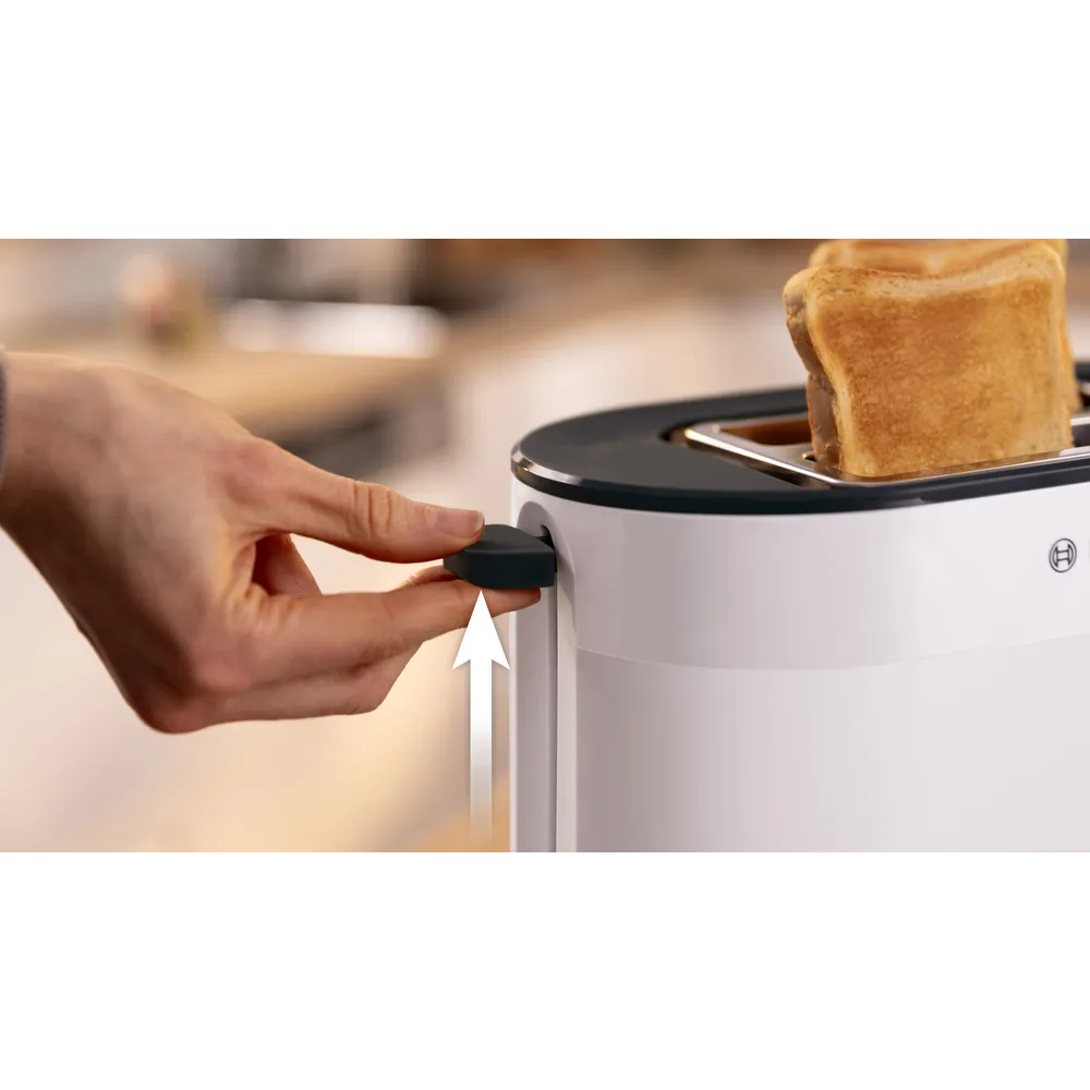 BOSCH Toster MyMoment TAT2M121, Bijela, Dvije kriške, Snaga  800-950 W slika 4
