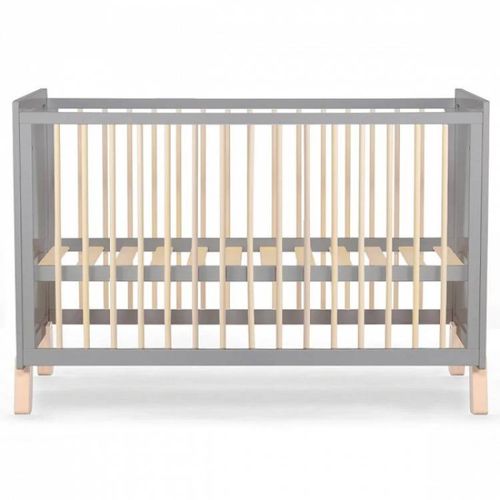 Kinderkraft krevetac za bebe Nico wooden grey slika 1