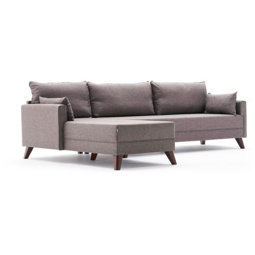 Atelier Del Sofa Kutna garnitura, Smeđa, Bella Corner Sofa Left - Brown slika 6