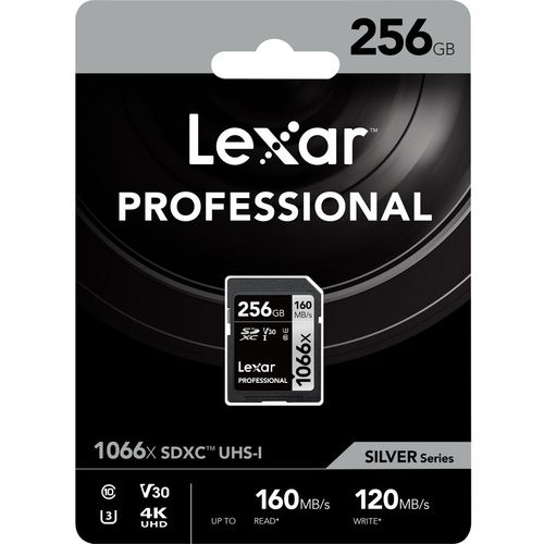 Lexar SD 256GB 1066x SDXC UHS-I cards, 160MB/s read 120MB/s write C10 V30 U3 slika 2