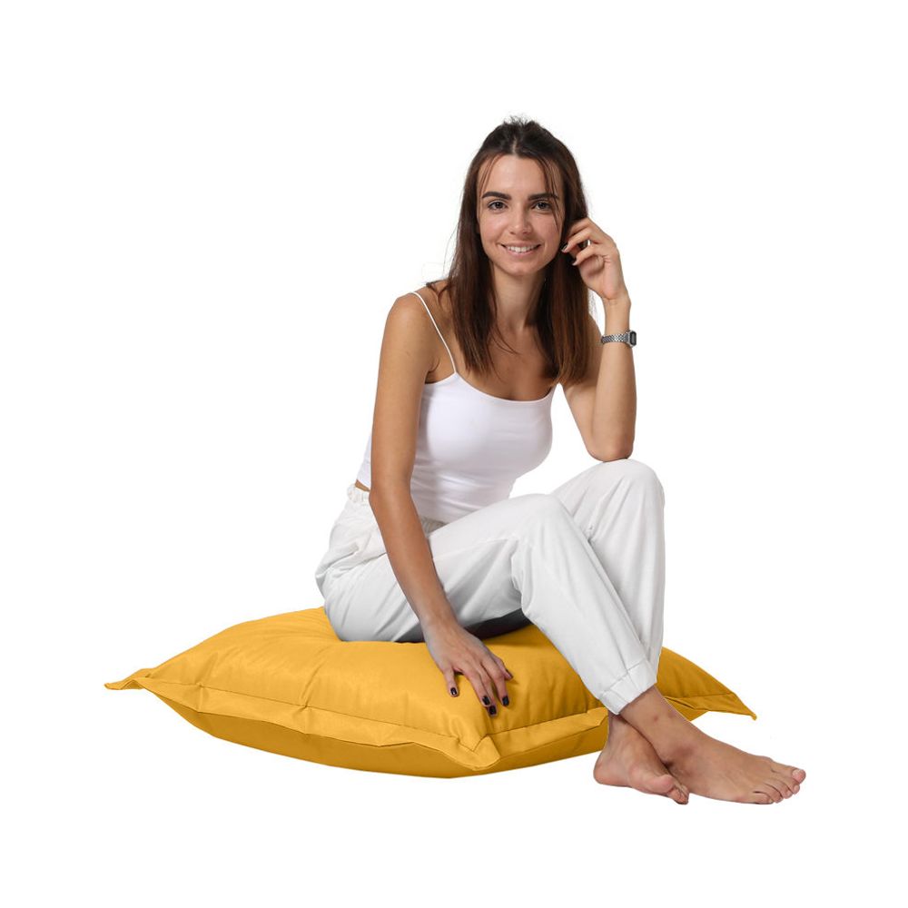 Jastučić Pouf 70x70 - Žuti Jastučić za Baštu slika 1