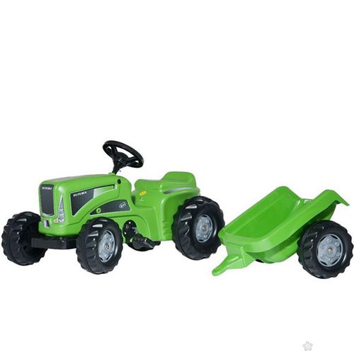 RollyKiddy Traktor Futura Sa Prikolicom Zeleni slika 1