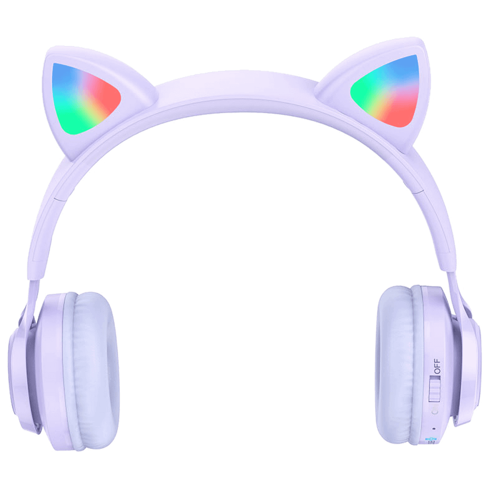 hoco. Slušalice bežične sa mikrofonom, Bluetooth, mačje uši - W39 Cat ear, Purple slika 4