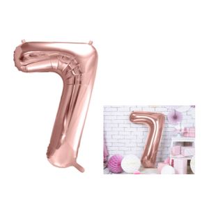 FB1M-7-019R Folijski balon 7 Ružičasto Zlato 86cm