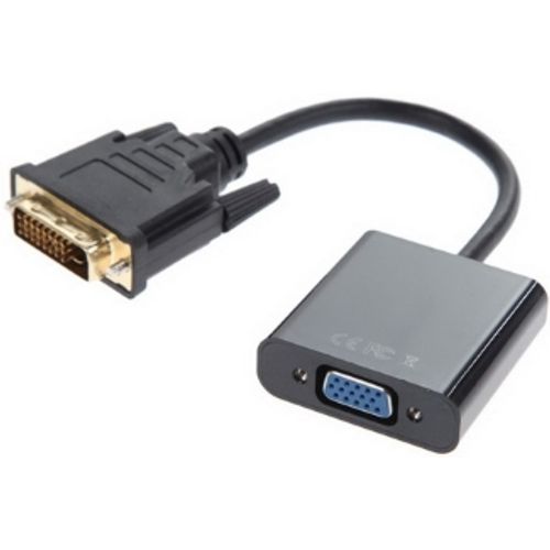 FAST ASIA Adapter-konvertor DVI-D (M) - VGA (F) crni slika 1