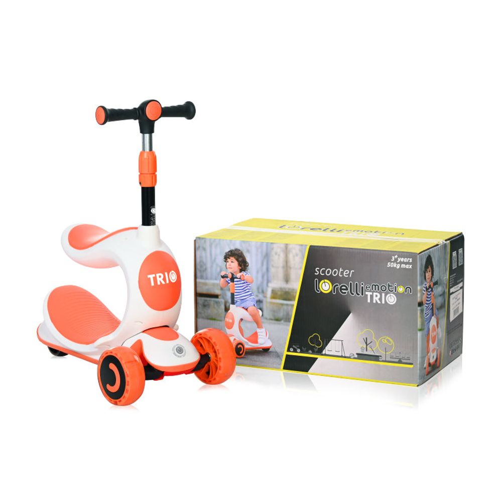 Lorelli Romobil sa svjetlećim točkovima Trio 2U1, Orange slika 2