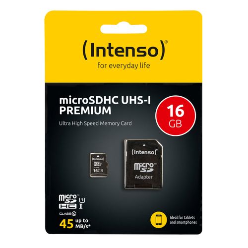 Intenso 16GB microSDXC UHS-I Class 10 Premium memory card slika 3