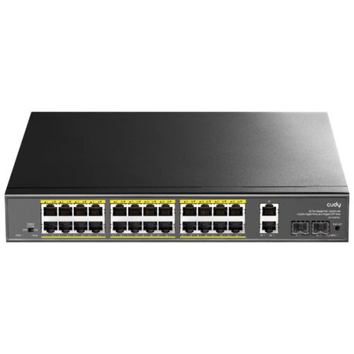 Cudy GS1026PS2 24-Port Gigabit PoE+ Switch with 2 Uplink Gigabit Ports and 2 Gigabit SFP Slots 300W slika 10