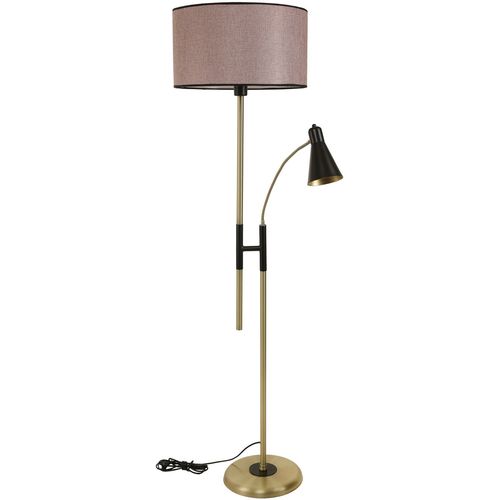 Forza Eskitme Lambader Silindir Hasır Gül Kurusu Abajurlu Dusty Rose
Copper Floor Lamp slika 1