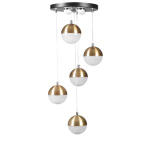 Lucas 5 Li Tepsili Eskitme Sarkıt Gold Chandelier