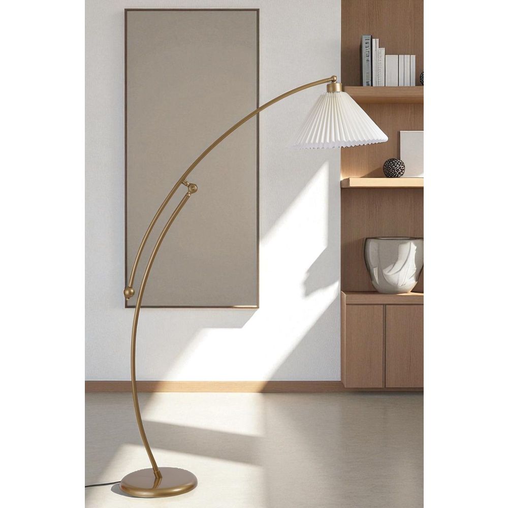 Opviq Podna lampa 644, krem, zlatna slika 1