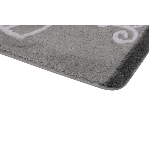 Elbise - Grey Multicolor Acrylic Bathmat Set (2 Pieces) slika 6