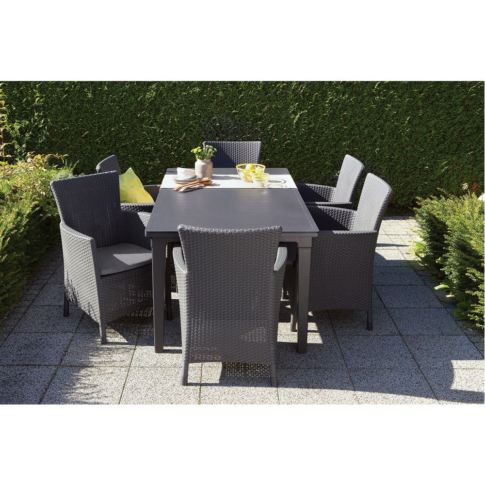KETER vrtna stolica Iowa, siva - 62x60x89cm  slika 4