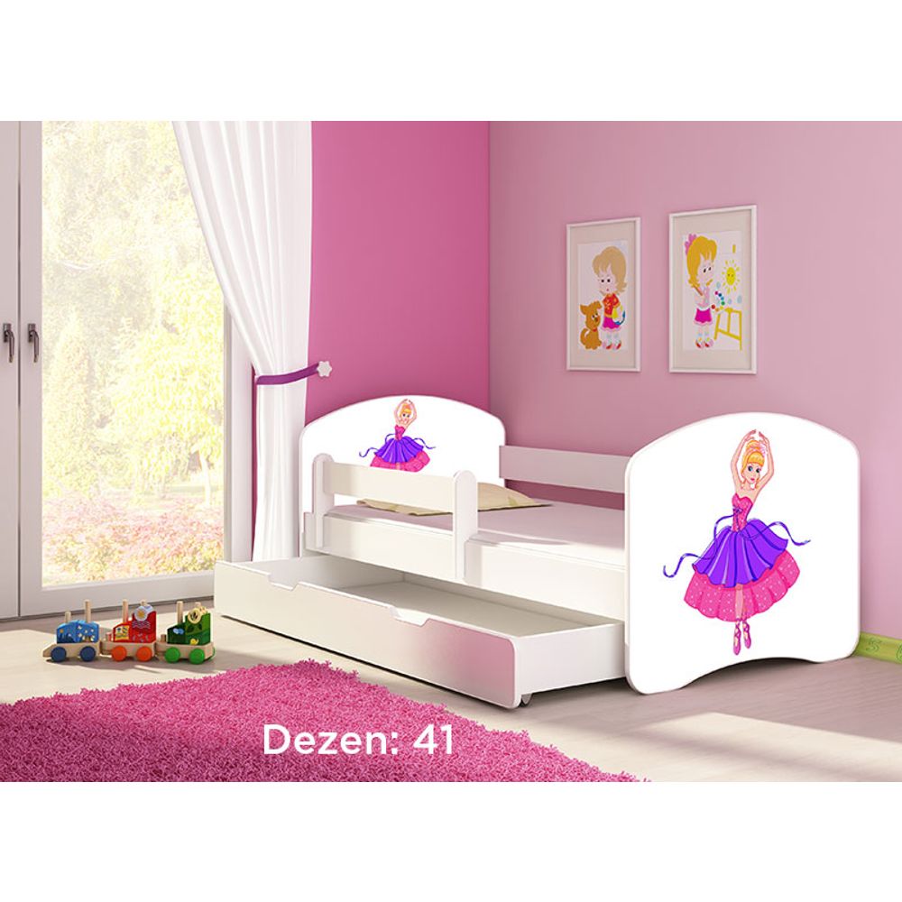 ACMA Dječiji krevet Acma II sa ladicom White - 180x80cm - Dezen 41 slika 2