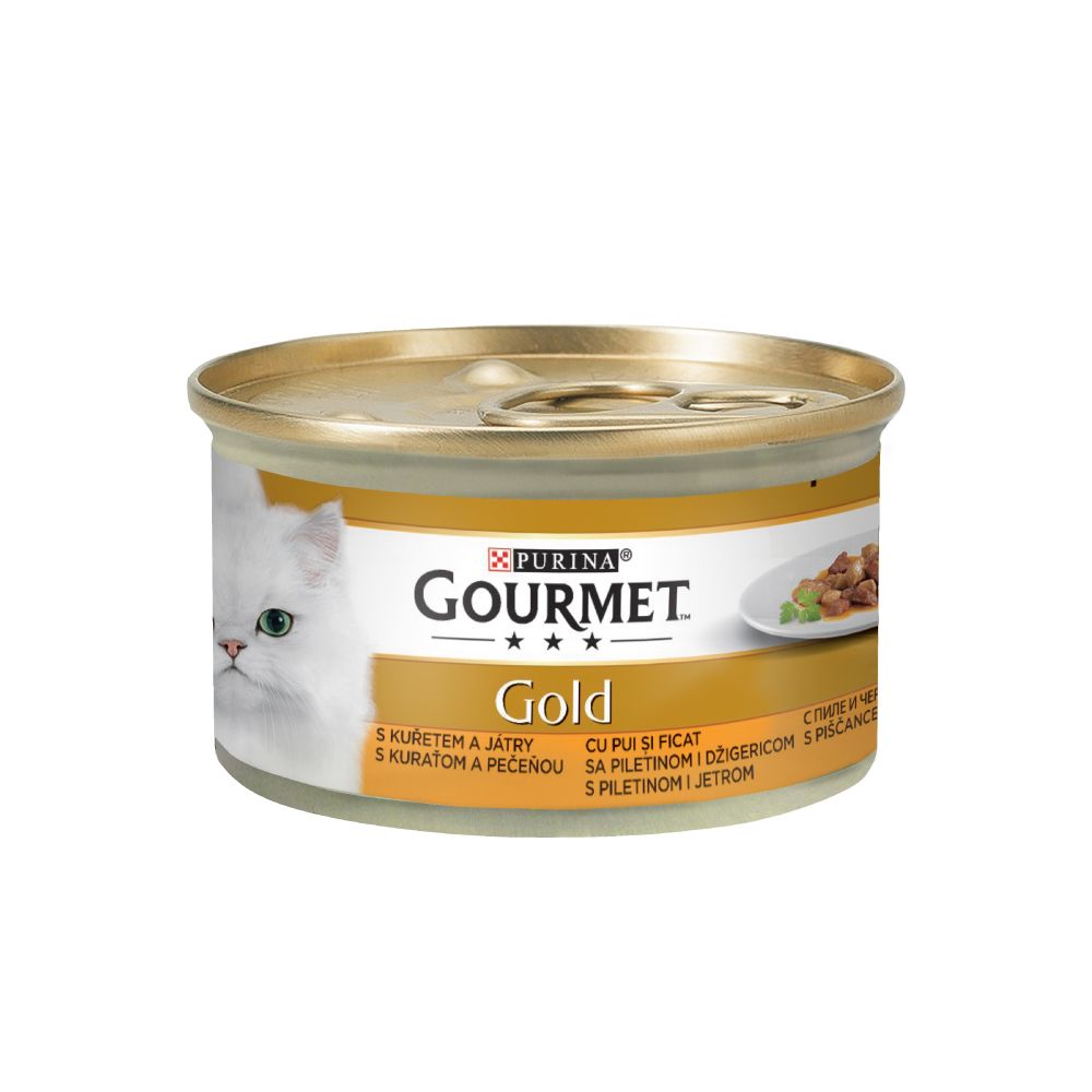 Gourmet Gold piletina, srce i jetra 85 g slika 1