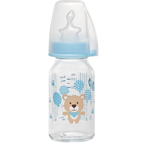 nip® Standardna staklena flašica 125ml 0m+, Bear Boy slika 1