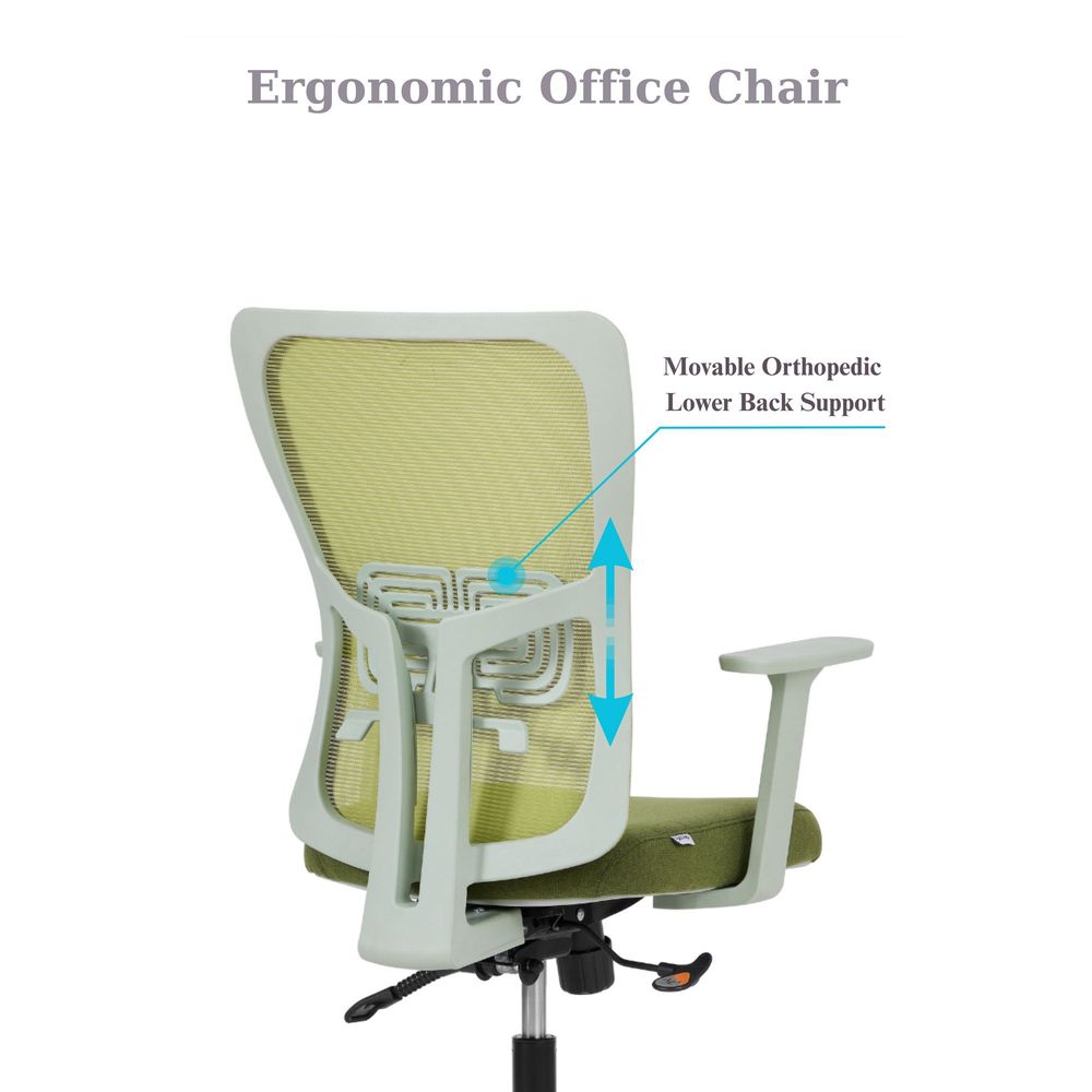 Set kancelarijskih stolica Lumbar 108 - zelena boja (2 komada) slika 9