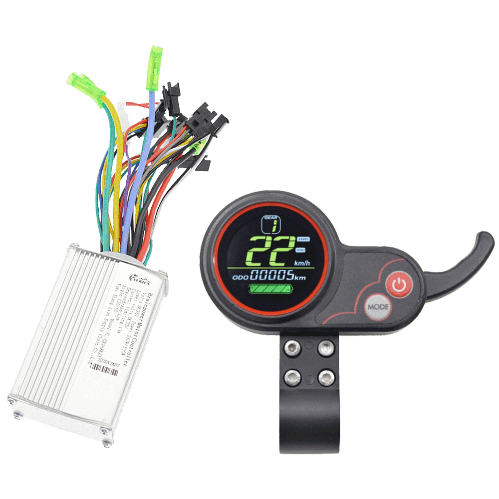 NN LCD brzinomjer, set, za električni romobil - LCD Speedmeter, Set, SL-100, 48V slika 1