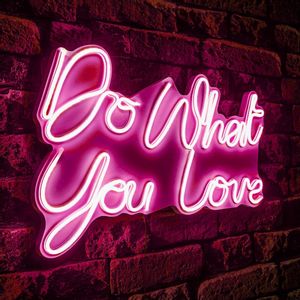 Wallity Dekorativna plastična led rasvjeta Do What You Love - ružičasta