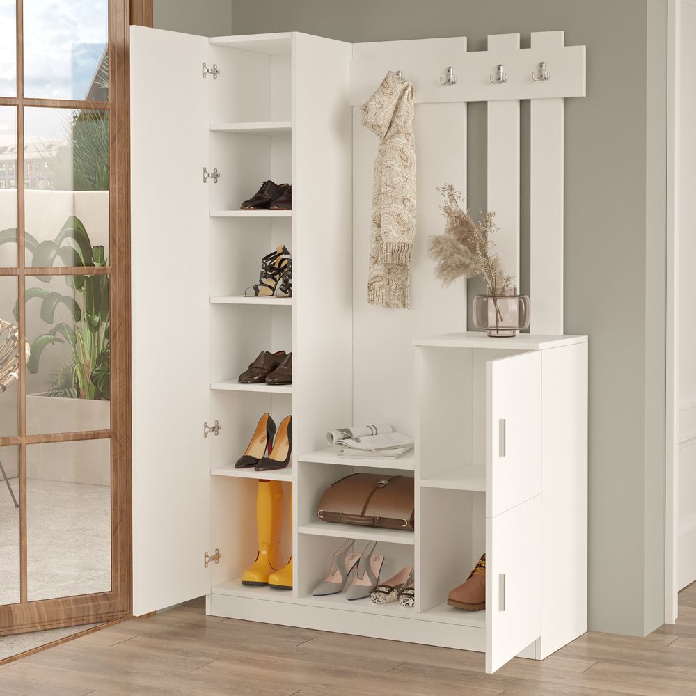 Hall Stand Dd7-W - Bijela slika 4